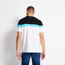 11 Degrees - Triple Panel T-Shirt - White/Black/Capri Blue